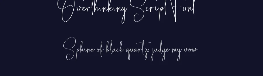 Overthinking Script Font by creativeletter — Script Handwritten Font — thumbnail 2