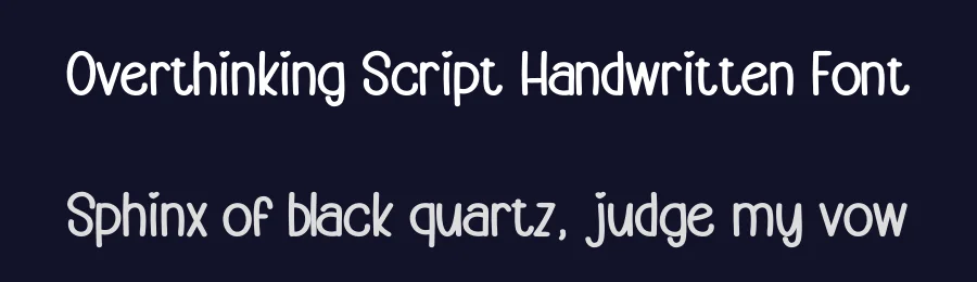 Overthinking Script Handwritten Font by inermediaSTUDIO — Display Font — thumbnail 2