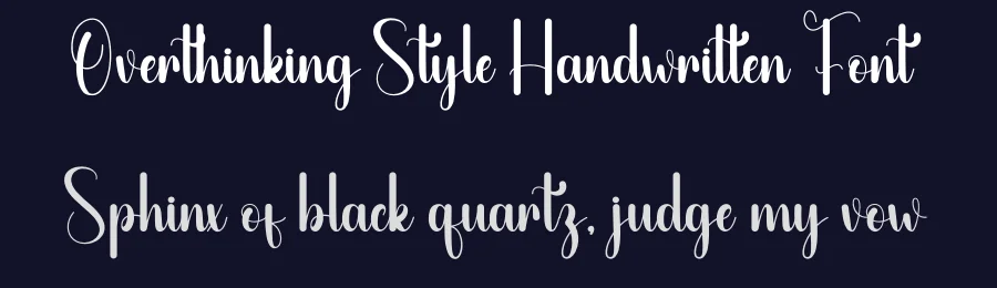 Overthinking Style Handwritten Font by andikastudio — Script Handwritten Font — thumbnail 2