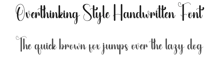 Overthinking Style Handwritten Font by andikastudio — Script Handwritten Font