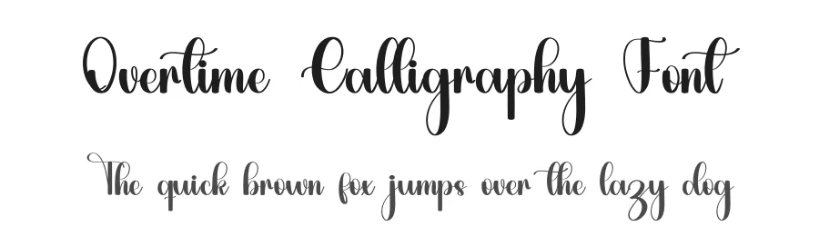 Overtime Calligraphy Font by inermediaSTUDIO — Script Handwritten Font
