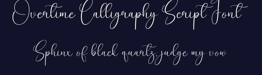 Overtime Calligraphy Script Font by creativeletter — Script Handwritten Font — thumbnail 2