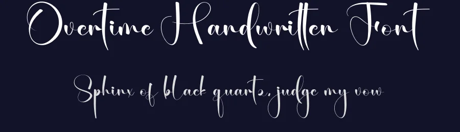 Overtime Handwritten Font by creativeletter — Script Handwritten Font — thumbnail 2