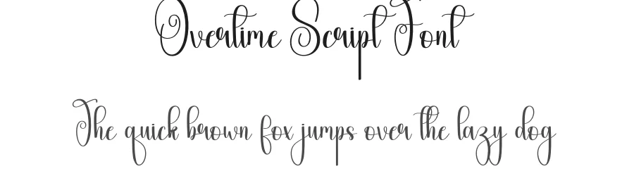 Overtime Script Font by andikastudio — Script Handwritten Font