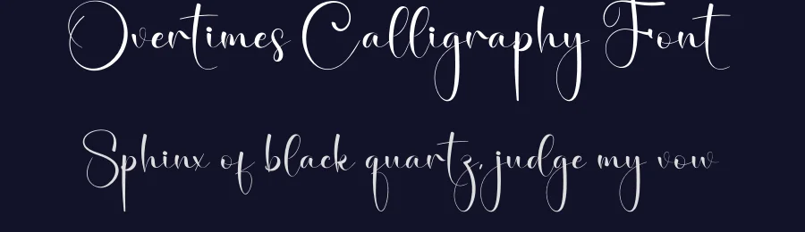 Overtimes Calligraphy Font by creativeletter — Script Handwritten Font — thumbnail 2