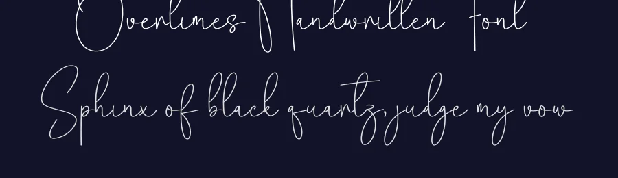 Overtimes Handwritten Font by creativeletter — Script Handwritten Font — thumbnail 2