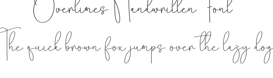 Overtimes Handwritten Font by creativeletter — Script Handwritten Font