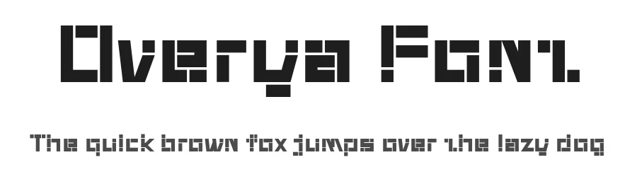 Overya Font by ffeeaarr — Display Font