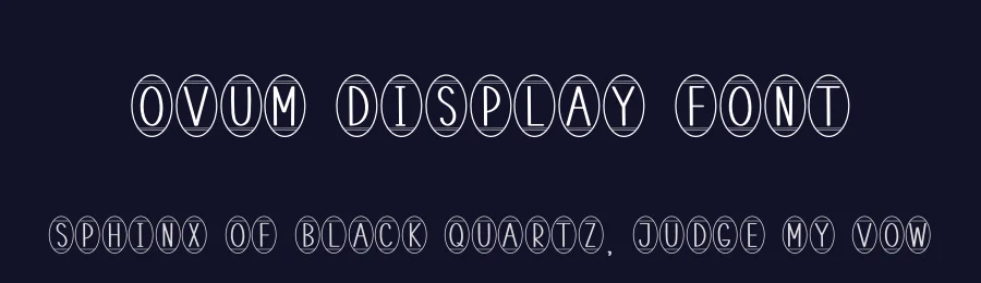 Ovum Display Font by creativeletter — Decorative Font — thumbnail 2