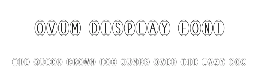 Ovum Display Font by creativeletter — Decorative Font