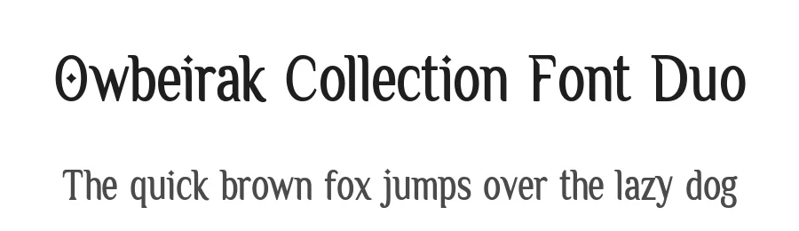 Owbeirak Collection Font Duo by Allouse.Studio — Script Handwritten Font