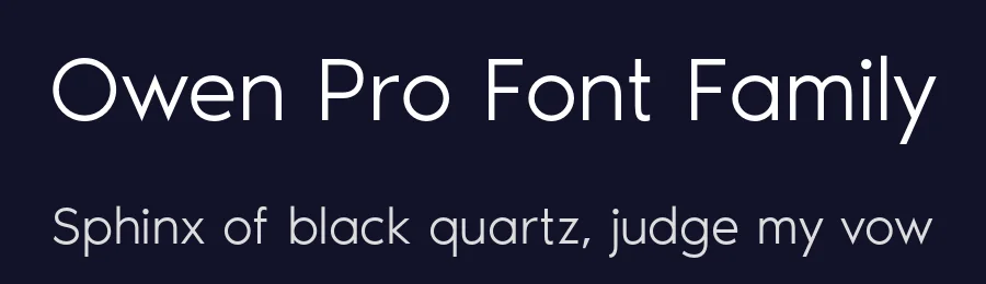 Owen Pro Font Family by Kijiji Hub — Sans Serif Font — thumbnail 2