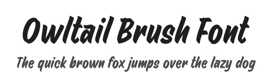 Owltail Brush Font by alit design — Script Handwritten Font