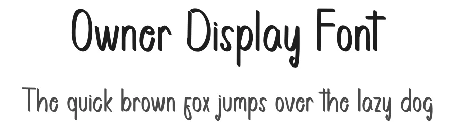 Owner Display Font by inermediaSTUDIO — Display Font
