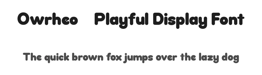Owrheo – Playful Display Font by FlawlessAndCo — Decorative Font