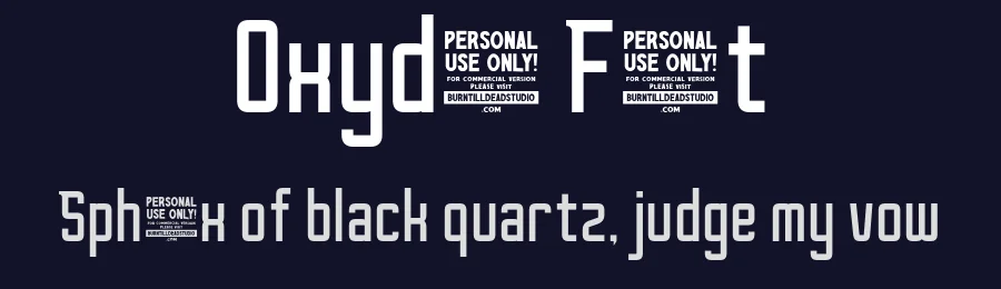 Oxyden Font by burntilldead — Sans Serif Font — thumbnail 2