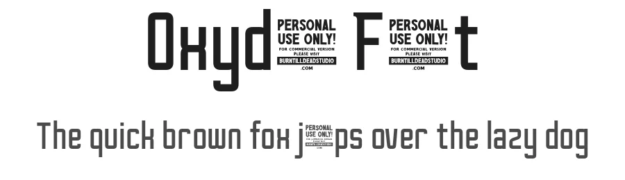 Oxyden Font by burntilldead — Sans Serif Font