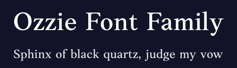 Ozzie Font Family by FontPeople — Serif Font — thumbnail 2