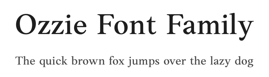 Ozzie Font Family by FontPeople — Serif Font