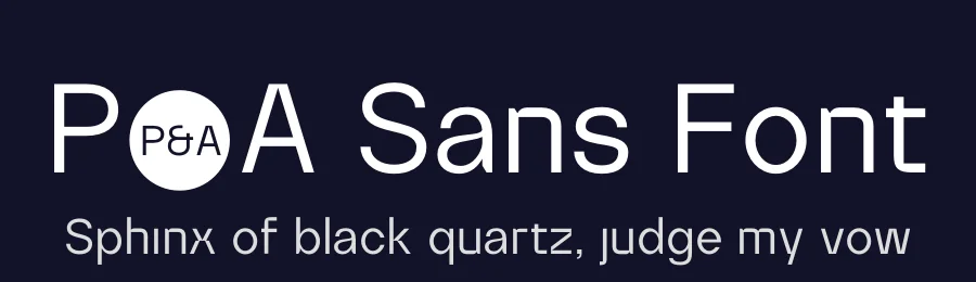 P&A Sans Font by Prominent and Affluent — Sans Serif Font — thumbnail 2