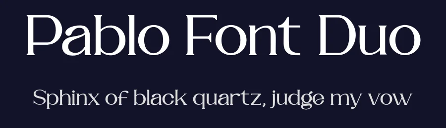 Pablo Font Duo by wibisono2001 — Serif Font — thumbnail 2
