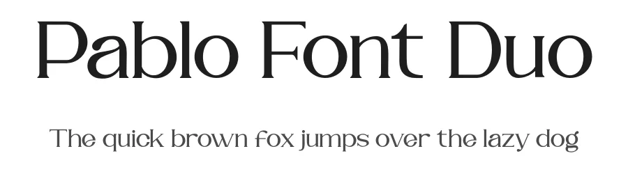 Pablo Font Duo by wibisono2001 — Serif Font