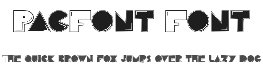 PacFont Font by Fontalicious β Display Font