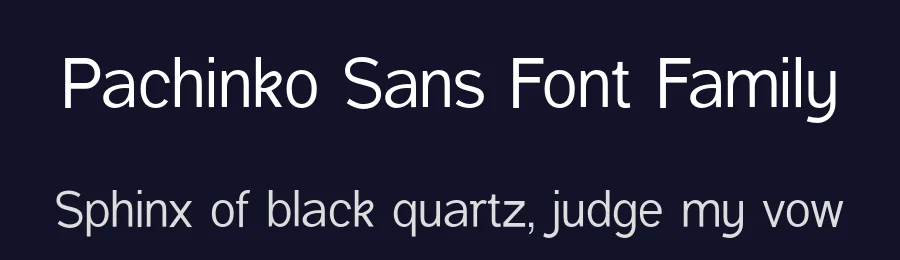 Pachinko Sans Font Family by UICreative — Decorative Font — thumbnail 2