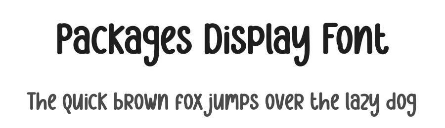 Packages Display Font by creativeletter — Display Font