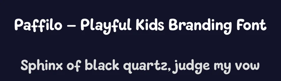 Paffilo — Playful Kids Branding Font by syauqistudio — Display Font — thumbnail 2
