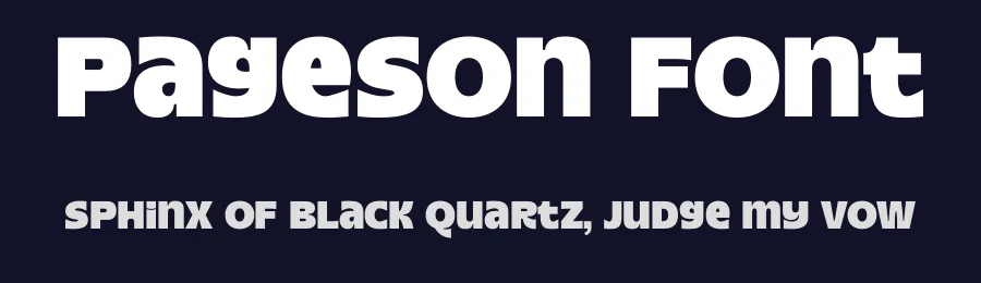 Pageson Font by Rantautype — Display Font — thumbnail 2