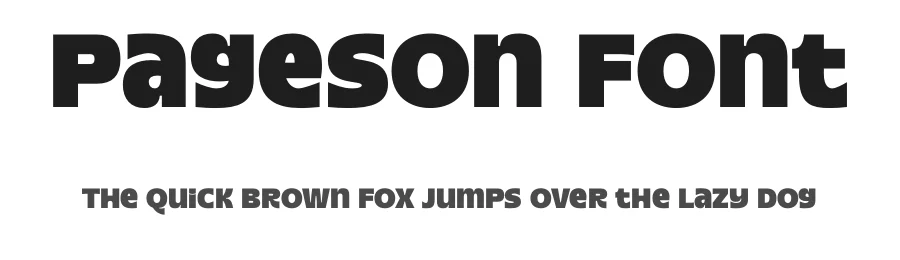 Pageson Font by Rantautype — Display Font