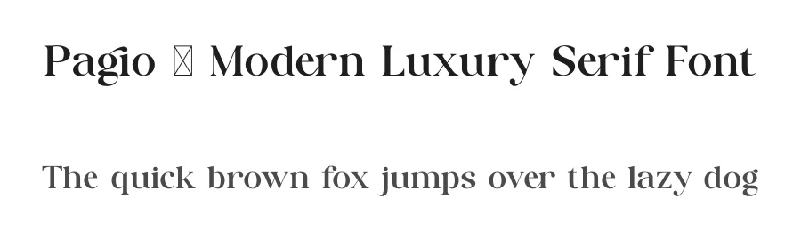 Pagio – Modern Luxury Serif Font by SURATMI — Serif Font