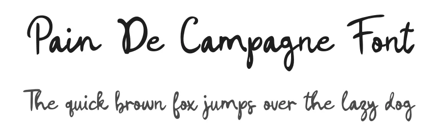 Pain De Campagne Font by ReyreyBlue — Script Handwritten Font