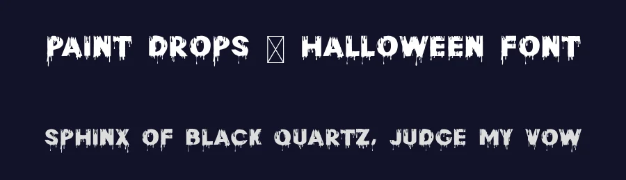 Paint Drops – Halloween Font by 177Studio — Display Font — thumbnail 2