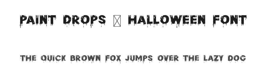 Paint Drops – Halloween Font by 177Studio — Display Font