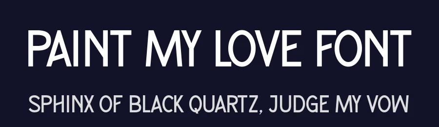 Paint My Love Font by Anto (7NTypes) — Display Font — thumbnail 2