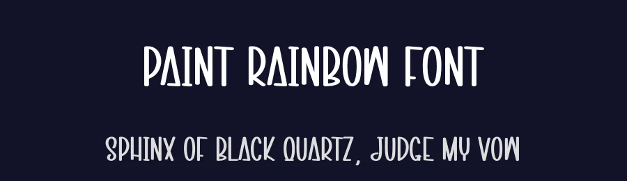 Paint Rainbow Font by creativeletter — Display Font — thumbnail 2
