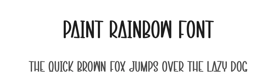 Paint Rainbow Font by creativeletter — Display Font