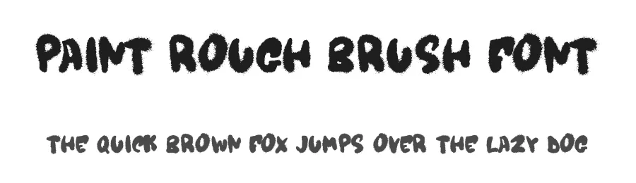 Paint Rough Brush Font by Dhabee — Script Handwritten Font