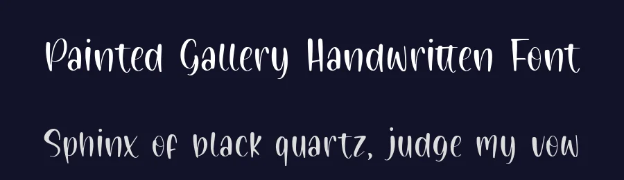 Painted Gallery Handwritten Font by balpirick — Script Handwritten Font — thumbnail 2
