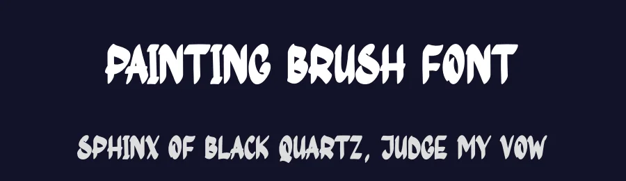 Painting Brush Font by creativeletter — Display Font — thumbnail 2