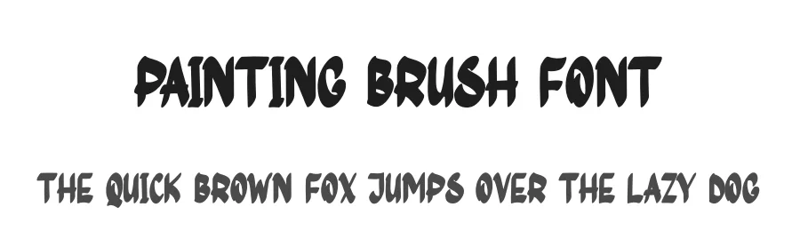 Painting Brush Font by creativeletter — Display Font