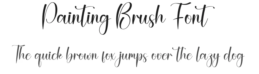 Painting Brush Font by creativeletter — Script Handwritten Font