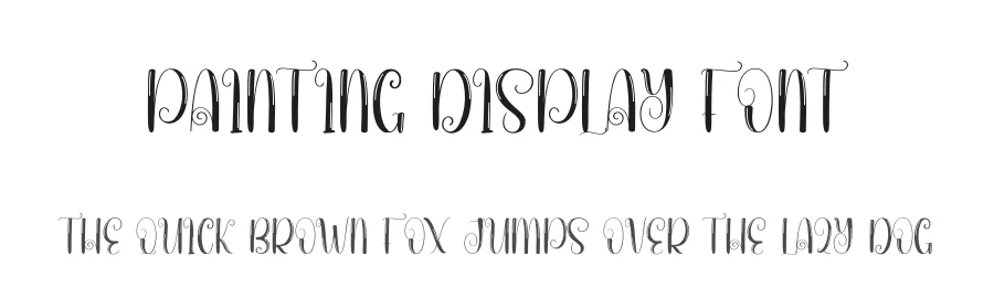 Painting Display Font by andikastudio — Display Font