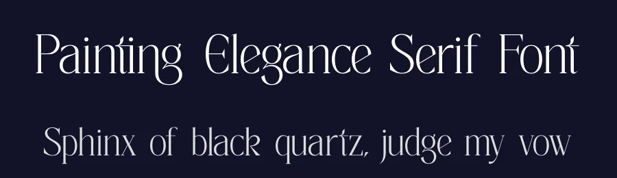 Painting Elegance Serif Font by timelesstype.co — Display Font — thumbnail 2