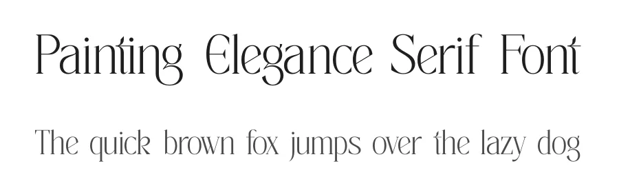 Painting Elegance Serif Font by timelesstype.co — Display Font