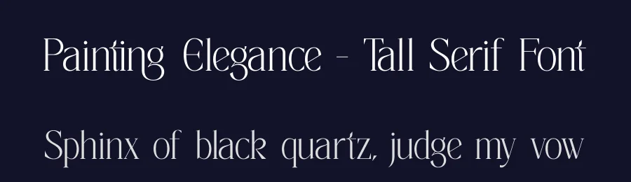 Painting Elegance – Tall Serif Font by timelesstype.co — Display Font — thumbnail 2