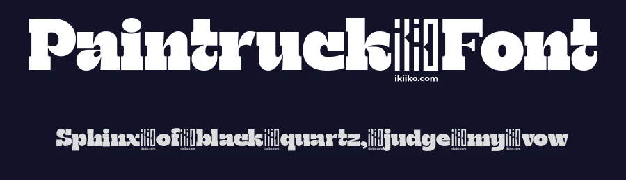 Paintruck Font by ikiiko type — Display Font — thumbnail 2