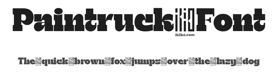 Paintruck Font by ikiiko type — Display Font